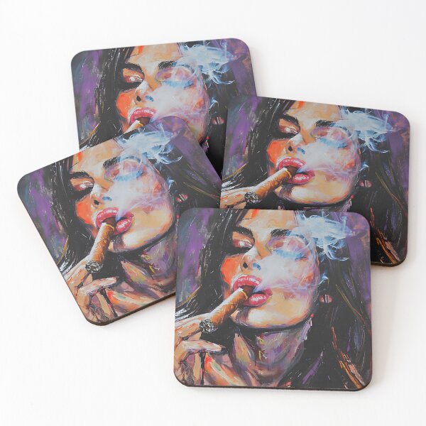 Item preview, Chromatic Splendor- A Symphony of Bold Hues, Red Lips, and Cigar Sophistication designed and sold by OlfactoART Studio.
