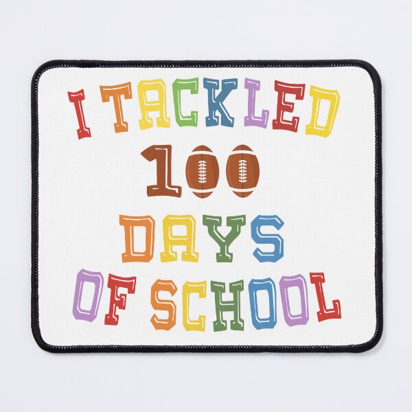 Item preview, funny design of school I Tackled 100 Days Of School Football designed and sold by Latifay.