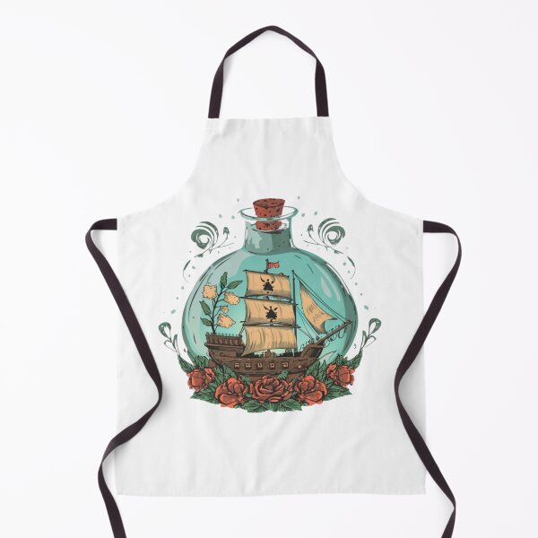Item preview, BOTTLE WITH PIRATE SHIP designed and sold by PrimeInk.