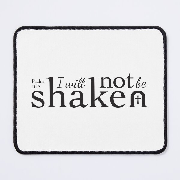 Item preview, Psalm 16:8 Shaken v1 | Black designed and sold by Loah-Store.