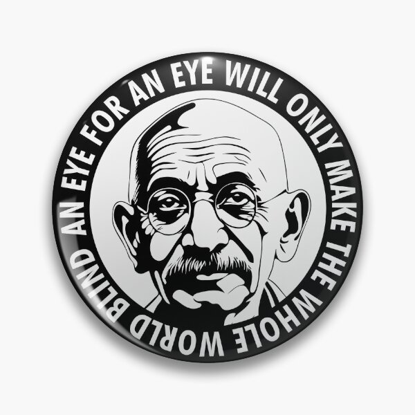Item preview, Gandhi Peace Quote AN EYE FOR AN EYE - Anti War & Violence designed and sold by defytee.