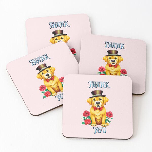 Item preview, THANK YOU GOLDEN RETRIEVER PUP designed and sold by lovingtouch.