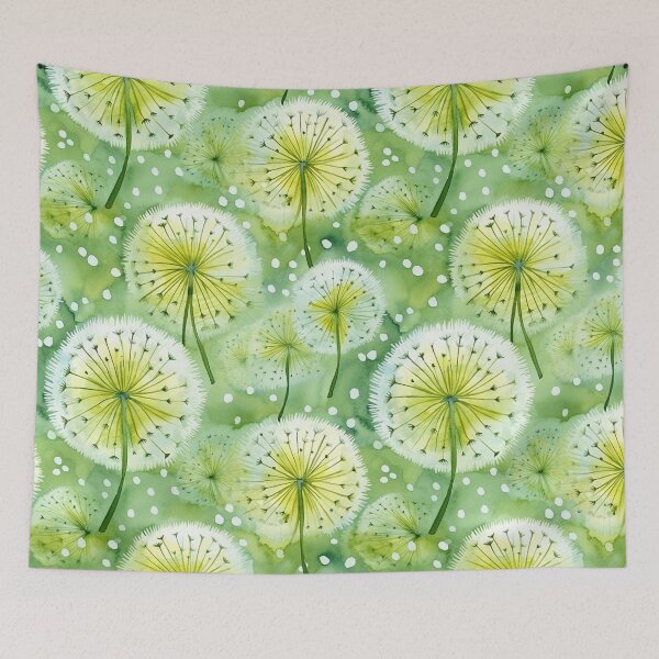 Item preview, Cottagecore Dandelions Botanical Floral Herbs Plants Pressed Flowers designed and sold by fluffstuffgifts.
