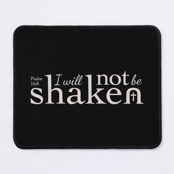 Item preview, Psalm 16:8 Shaken v1 | Warm Grey designed and sold by Loah-Store.