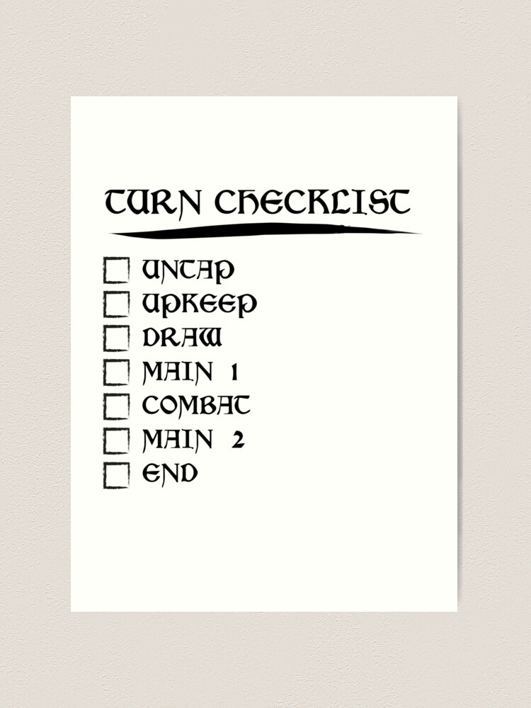 MTG Order Checklist" Art Print for Sale by drglovegood | Redbubble MTG Order Checklist" Art Print for Sale by drglovegood | Redbubble