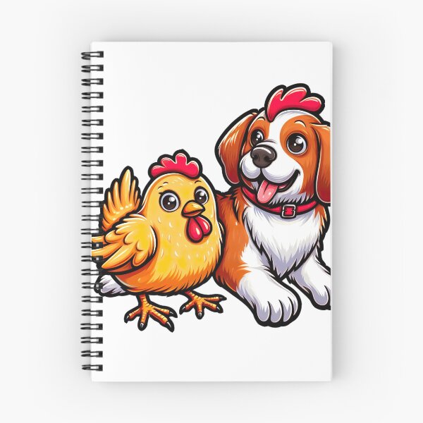 Item preview, cat and chicken  designed and sold by ArteeInnovation.
