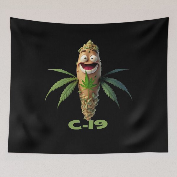 Item preview, Cheerful green leaf C-19, t shirt designed and sold by ArtGStudio.