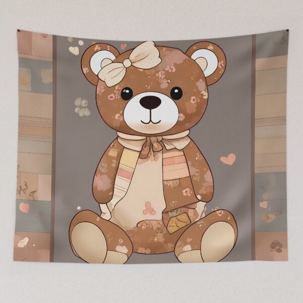 Item preview, cute little teddy bear designed and sold by aledfychan.