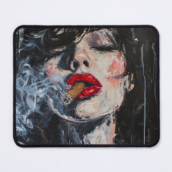 Item preview, Contemporary Flames- The Intense Aura of Monochrome, Loose Brushstrokes, and Cigar Whirlwinds designed and sold by OlfactoART Studio.