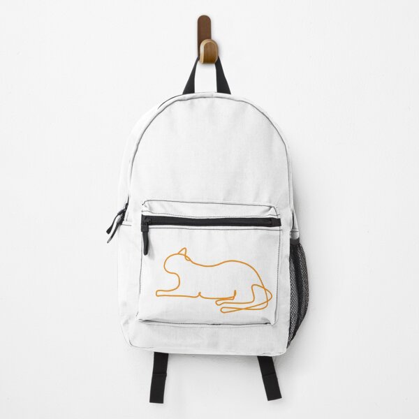 Item preview, Ginger Cat Single Line Art designed and sold by InkWellINever.