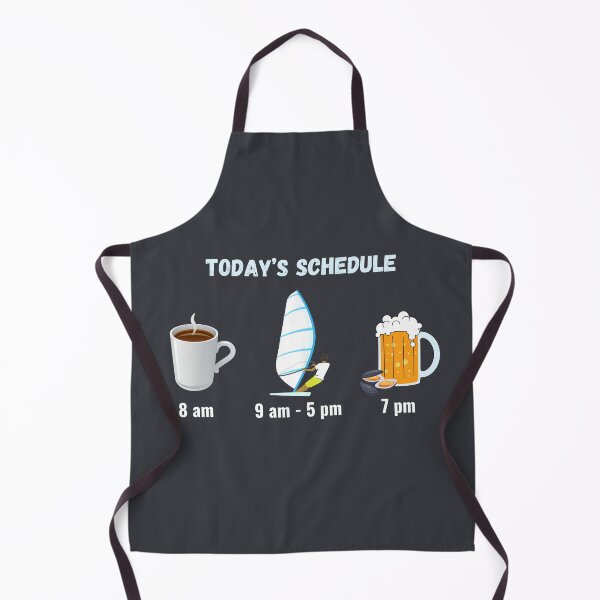 Item preview, Today's Schedule: Coffee, Windsurfing, Beer and Mussels designed and sold by Chaput Store.