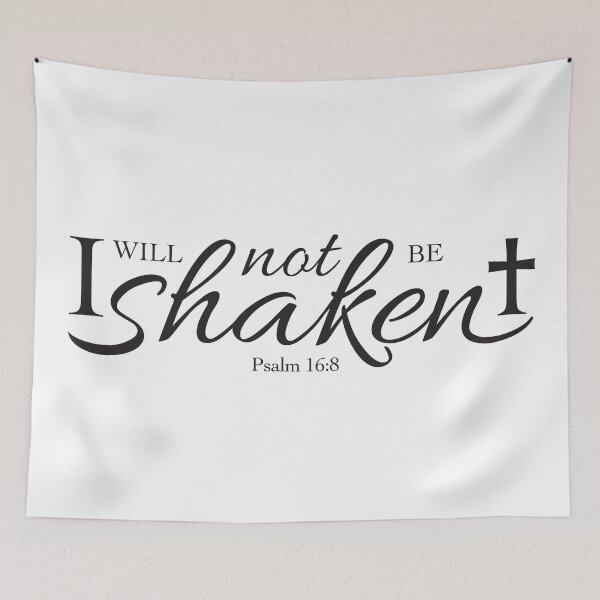 Item preview, Psalm 16:8 Shaken v2 | Black designed and sold by Loah-Store.