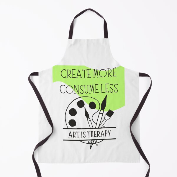 Item preview, Create More Consume Less Black Line Drawing Design designed and sold by EarthArtDesigns.