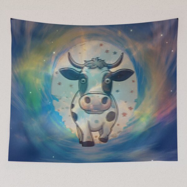 Item preview, Moo Moo Cute Cow In An Alternate Universe  designed and sold by Cuteanimalgifts.