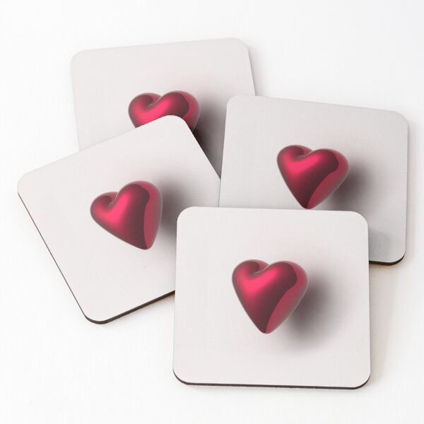 Item preview, 3D glossy metal red heart. Valentines day gift, couple gift. designed and sold by helga-wigandt.