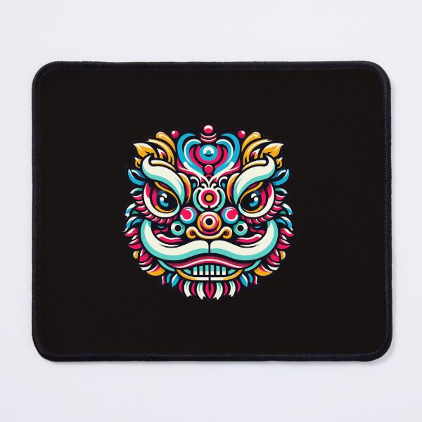 Item preview, Festival Vibrance: Multicolored Lion Dance Mask Vector designed and sold by MachineDesigned.