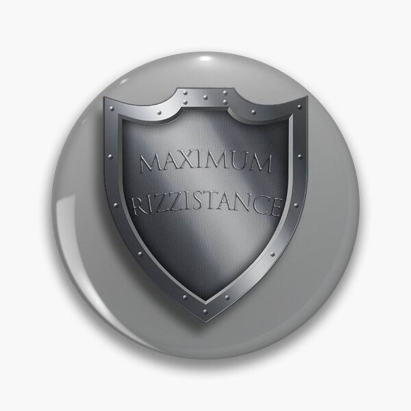Item preview, the shield of MAXIMUM RIZZISTANCE designed and sold by RadRoseRhapsody.