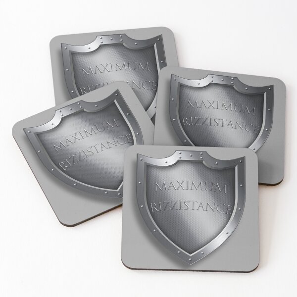 Item preview, the shield of MAXIMUM RIZZISTANCE designed and sold by RadRoseRhapsody.