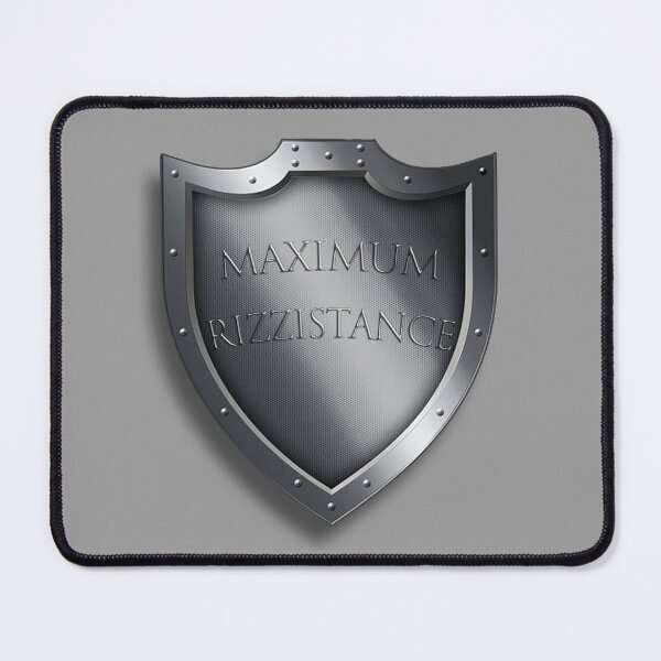 Item preview, the shield of MAXIMUM RIZZISTANCE designed and sold by RadRoseRhapsody.