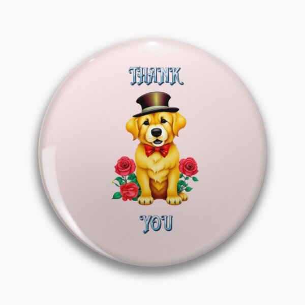 Item preview, THANK YOU GOLDEN RETRIEVER PUP designed and sold by lovingtouch.