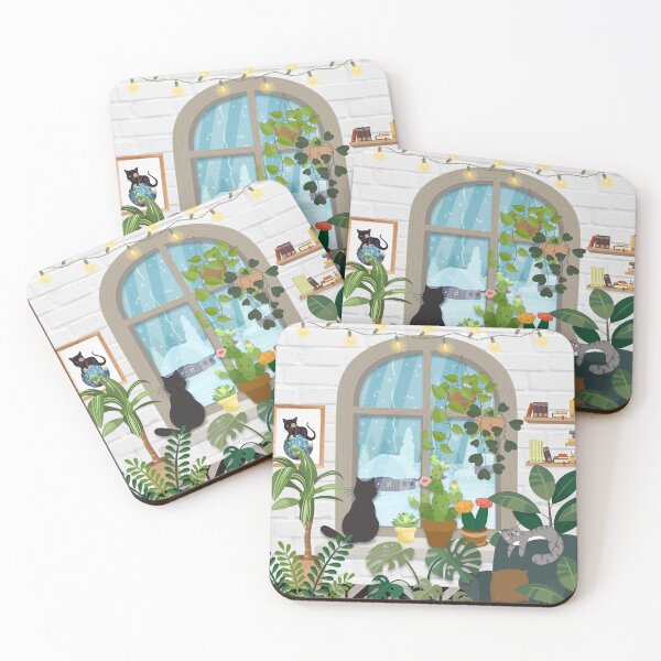 Item preview, Cats In A Room Full Of Plants Cute Gifts For Cat Lovers designed and sold by Paula-Ziolek.