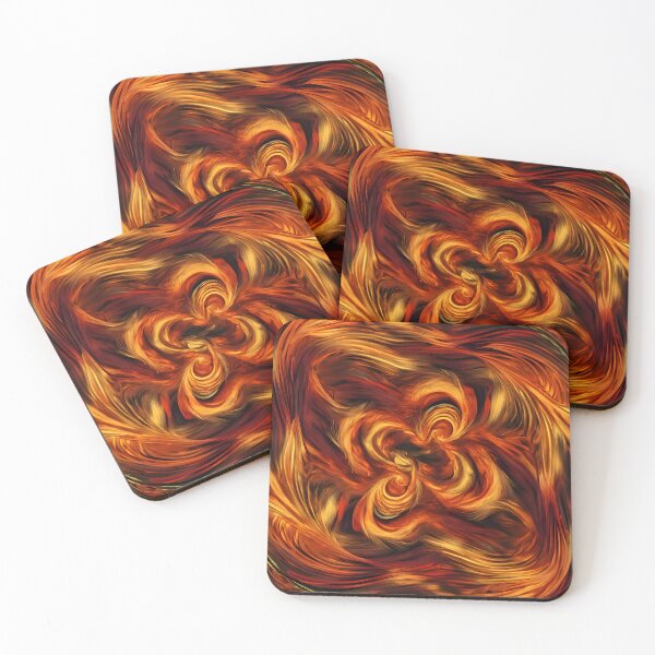 Item preview, Flickering and Twisting Fire Flames Abstract designed and sold by colorvisionart.