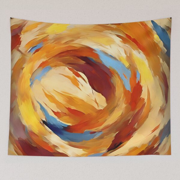 Item preview, Whirlwind of Leaves Impressionist - Autumnal Art designed and sold by colorvisionart.