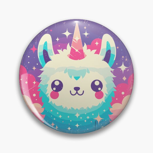 Item preview, Kawaii rainbow llamacorn unicorn llama designed and sold by TomFrontierArt.