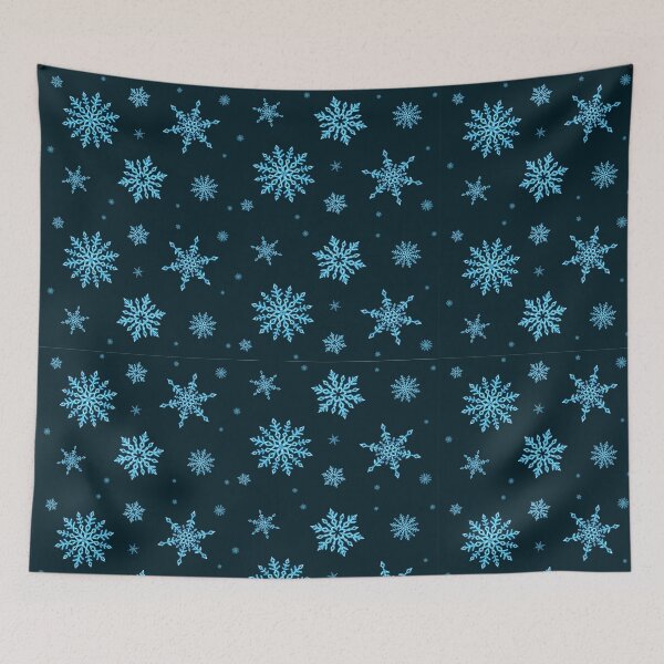 Item preview, Crystal Snowflakes, abstract christmas art designed and sold by MayGreenAbgrall.