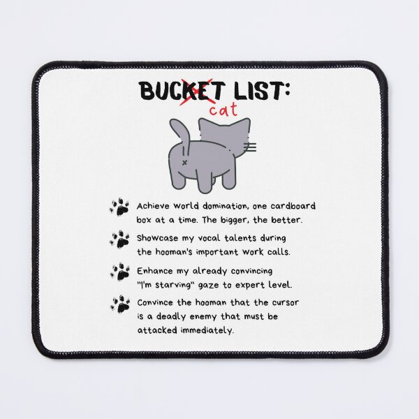 Item preview, Cat Bucket Bucat List designed and sold by PurrfectJourney.