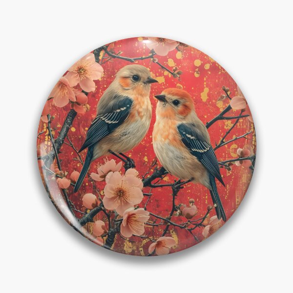 Item preview, Vintage Love Birds: Romantic Collage Artwork designed and sold by Moisky Patterns.