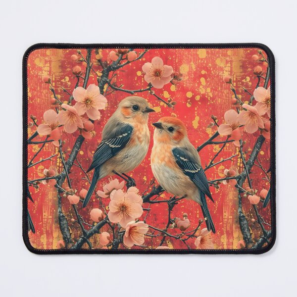 Item preview, Vintage Love Birds: Romantic Collage Artwork designed and sold by Moisky Patterns.