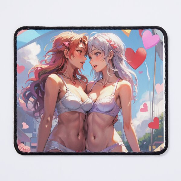 Item preview, Galentines Day Anime, Lesbian Velentine's Day  designed and sold by Mandala108.