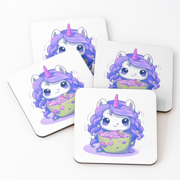 Item preview, Kawaii Cute Unicorn Digital Motif designed and sold by zolarche.