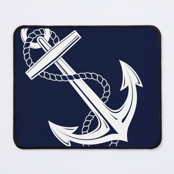 Item preview, Anchor Nautical White & Navy designed and sold by christineiris.