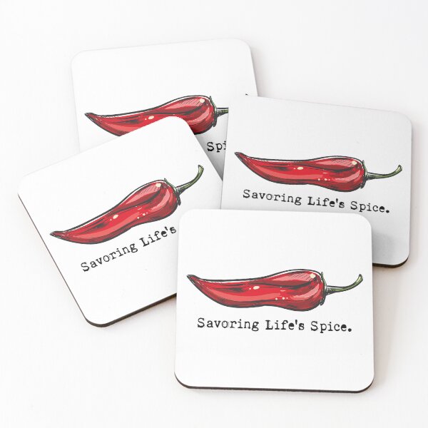 Item preview, Savoring Life's Spice: Illustration of a Red Hot Chili Pepper designed and sold by OpsDesing.