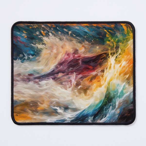 Item preview, Violent Tidal Wave Impressionist Abstract - Dynamic Ocean Art designed and sold by colorvisionart.