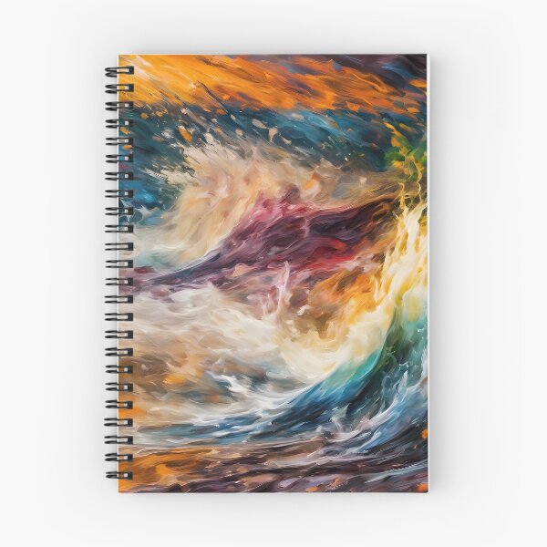 Item preview, Violent Tidal Wave Impressionist Abstract - Dynamic Ocean Art designed and sold by colorvisionart.