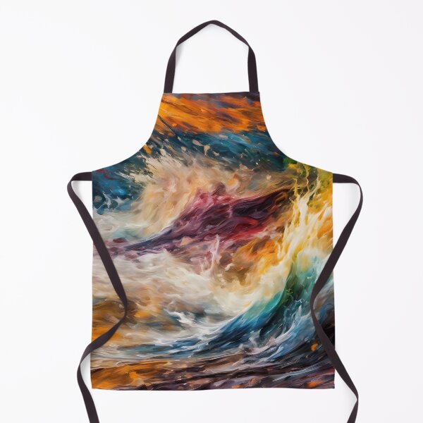 Item preview, Violent Tidal Wave Impressionist Abstract - Dynamic Ocean Art designed and sold by colorvisionart.