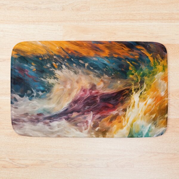Item preview, Violent Tidal Wave Impressionist Abstract - Dynamic Ocean Art designed and sold by colorvisionart.