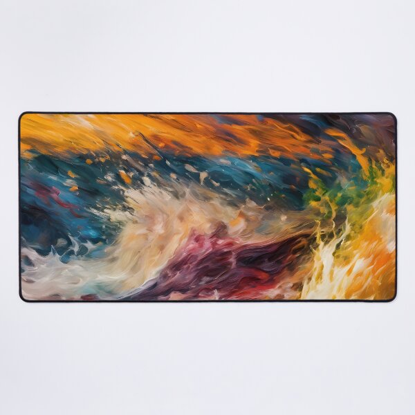 Item preview, Violent Tidal Wave Impressionist Abstract - Dynamic Ocean Art designed and sold by colorvisionart.