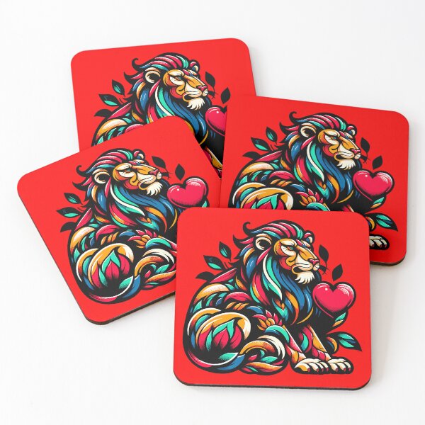 Item preview, Lion Love - Valentine's Heart designed and sold by ObjCrea123.