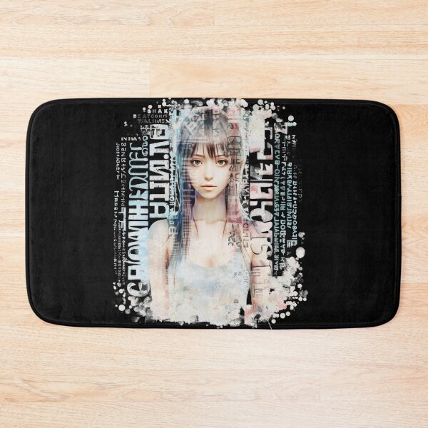 Item preview, an anime girl, text-based mixed media designed and sold by AI Gizmo.
