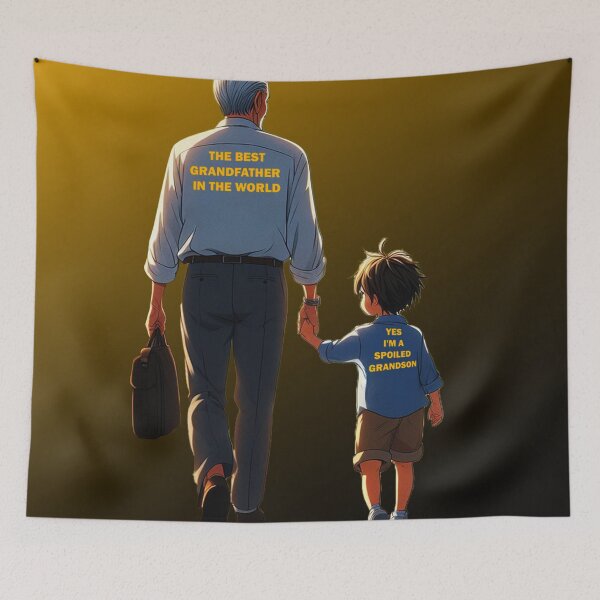 Item preview, The Best Grandpa and Spoiled Grandson designed and sold by Echonn.