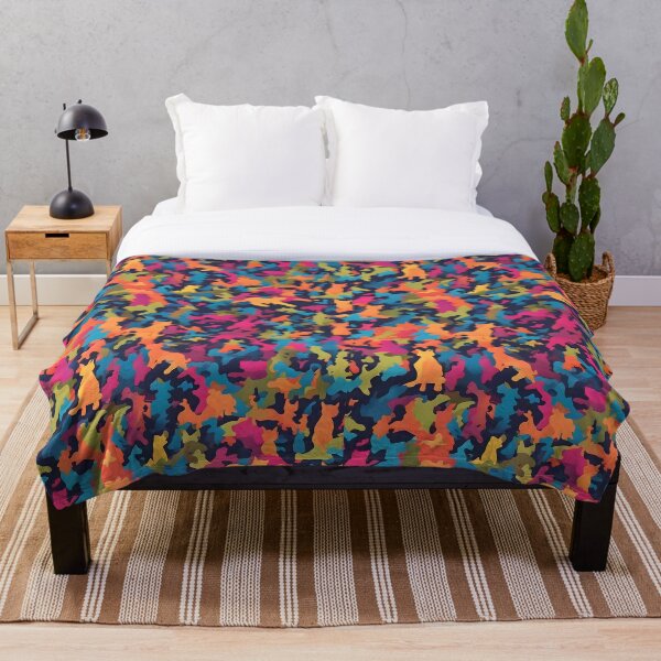 Item preview, Rainbow Cat Camo - Colorful Army Camo Pattern designed and sold by EllianhPi.
