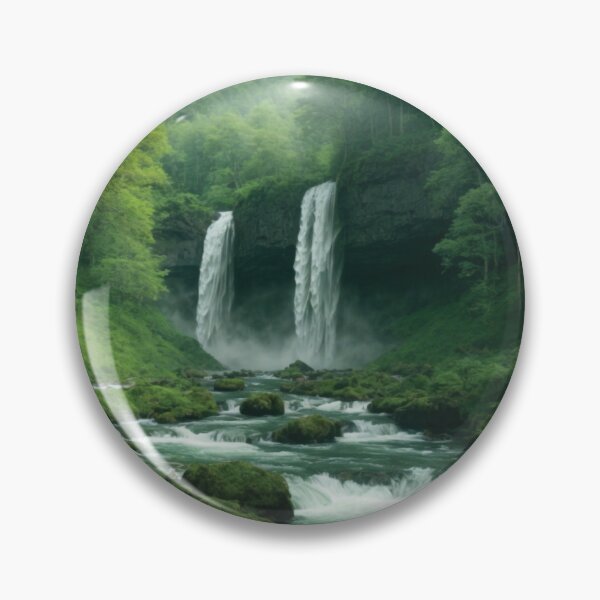 Item preview, Forest with waterfalls designed and sold by Myriam Iart.