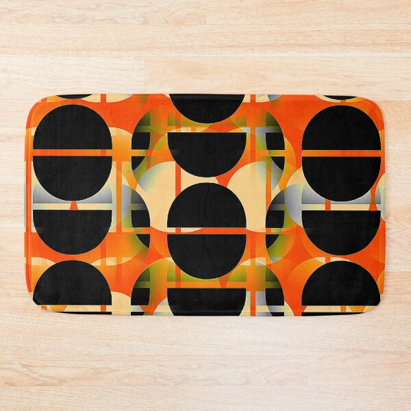 Item preview, Abstract pattern with black and orange designed and sold by NinaFlorence.