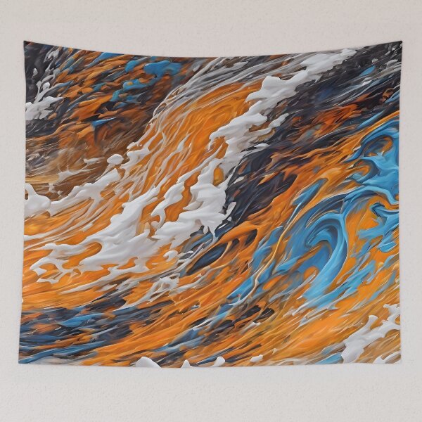 Item preview, Rapids and Foam Abstract Art designed and sold by colorvisionart.
