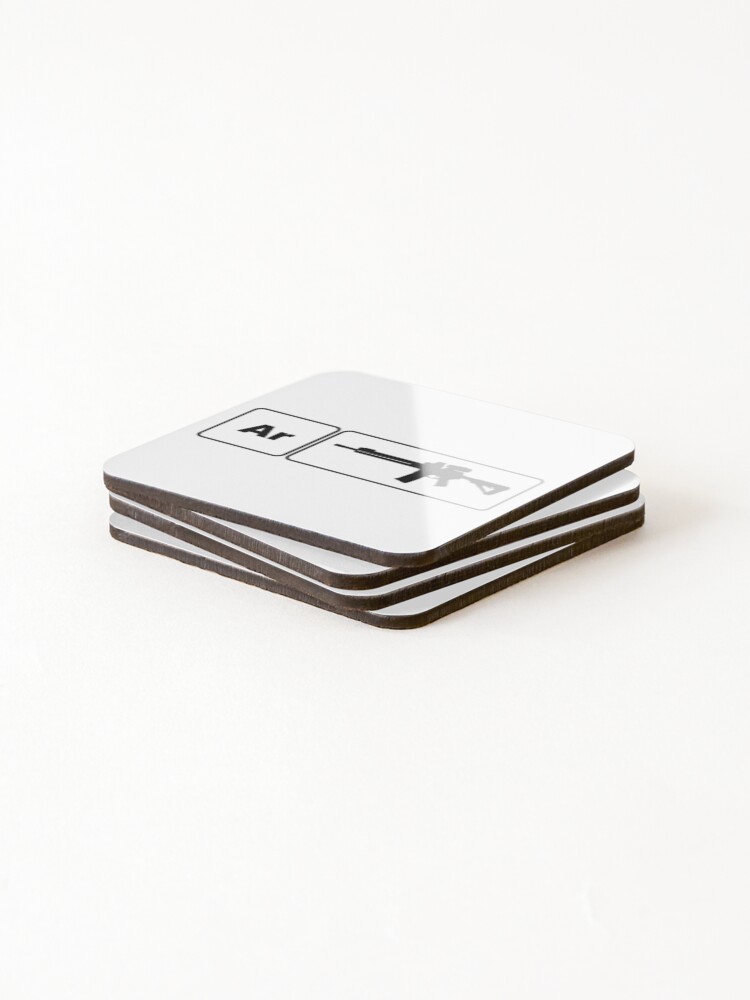 Thumbnail 4 of 5, Coasters (Set of 4), AR- Periodic Table designed and sold by RENAGADE4LYF.