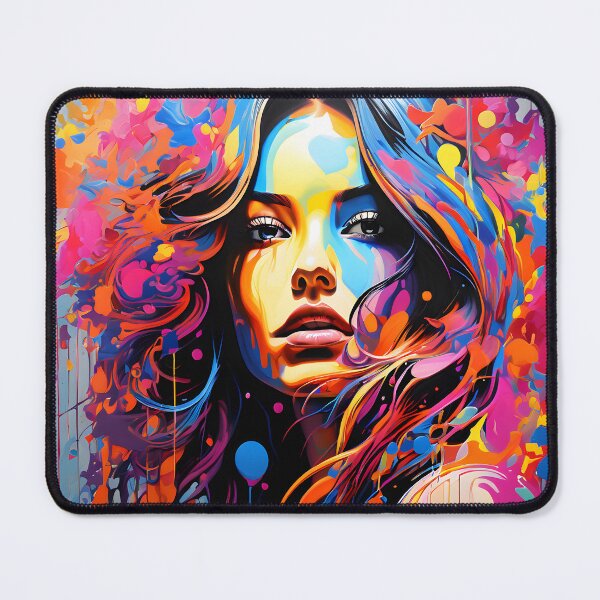 Item preview, Watercolour splash trendy woman designed and sold by Metaverse8.